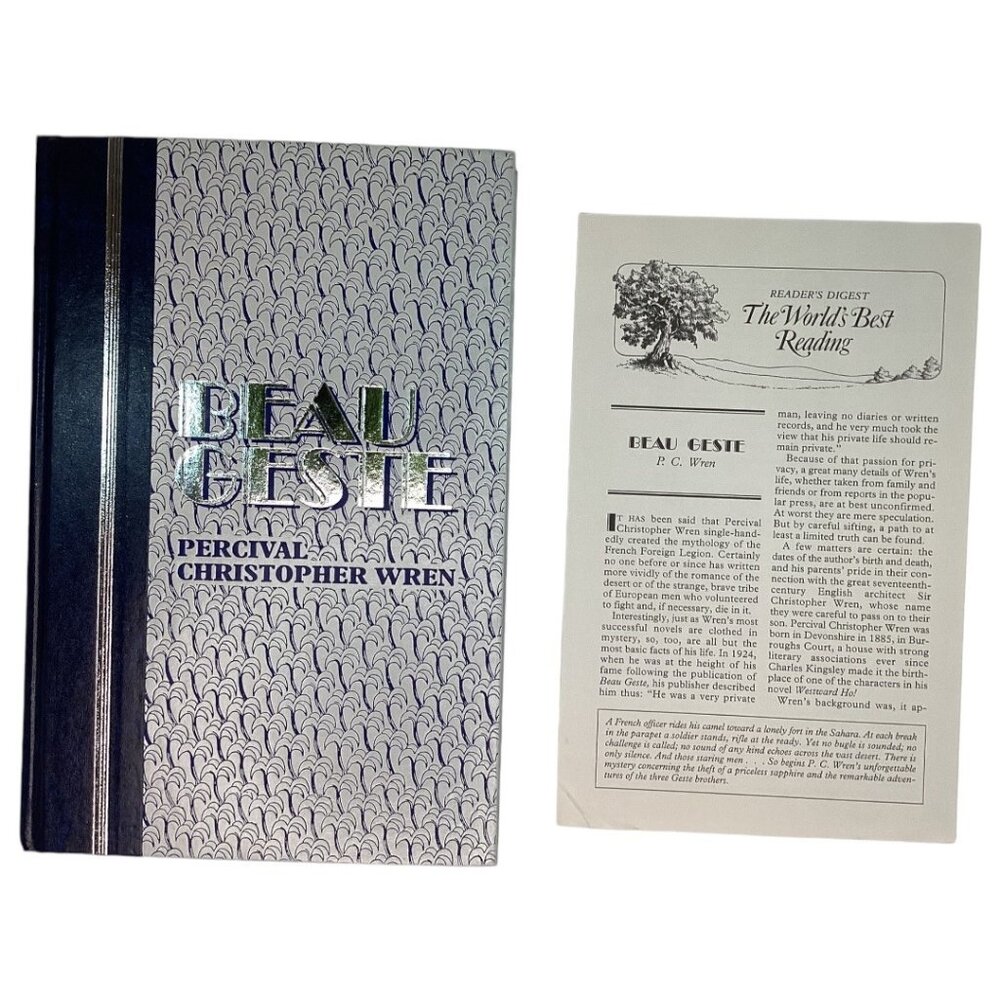 Beau Geste By Percival‎ Christopher Wren Readers Digest Hardcover Edition 1995